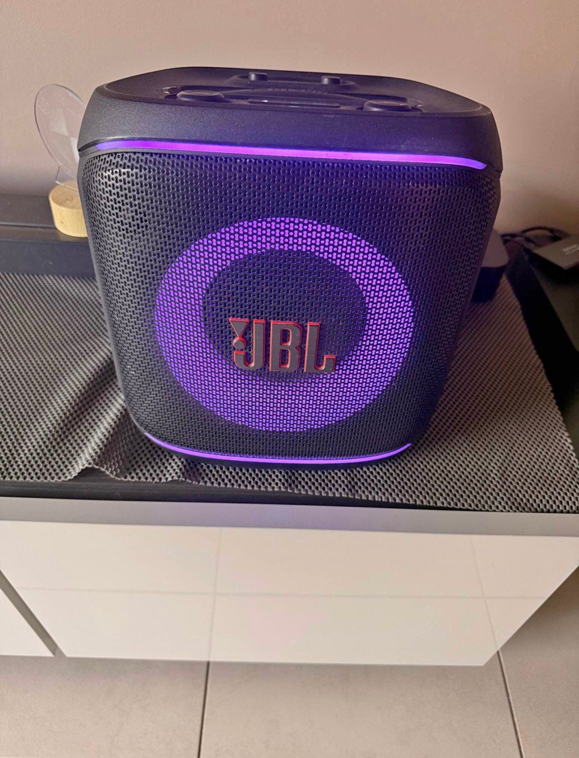 JBL PartyBox Encore Essential met microfoon, Enceinte de fête, Comme neuf, Entrée AUX, Enlèvement ou Envoi