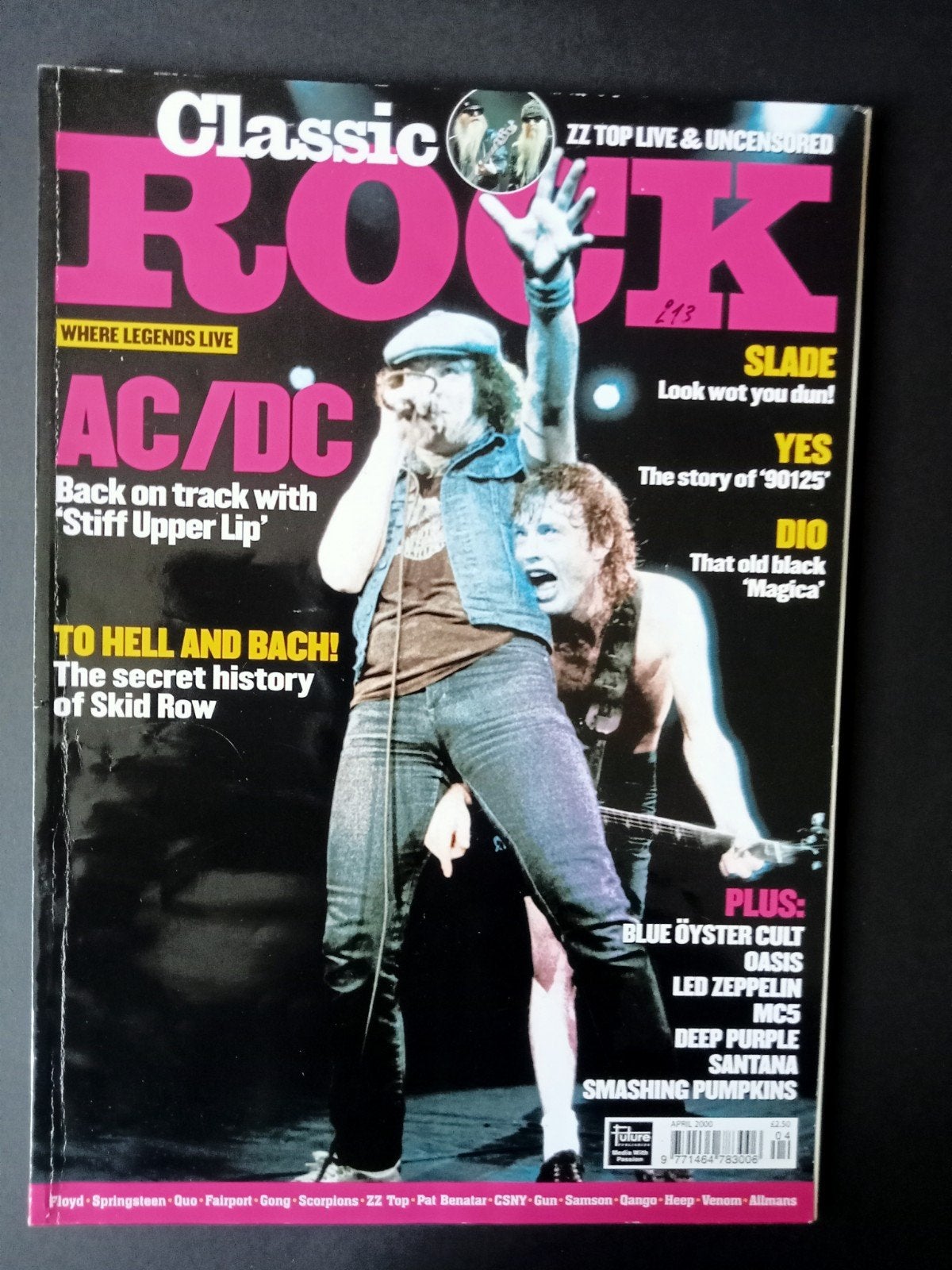 AC/DC tijdschrift Classic Rock UK 2000, Ophalen of Verzenden, Rock