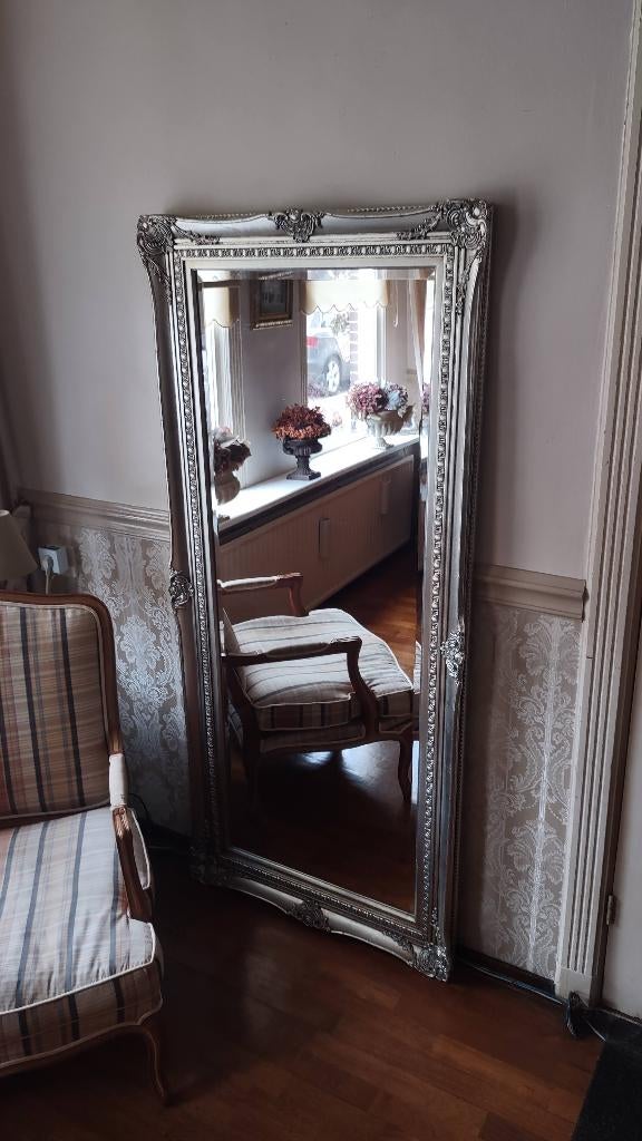 Zware Lange Exclusieve "Facet Geslep." "Barok-Spiegel"183x83, Huis en Inrichting, Woonaccessoires | Spiegels, Ophalen, Zo goed als nieuw