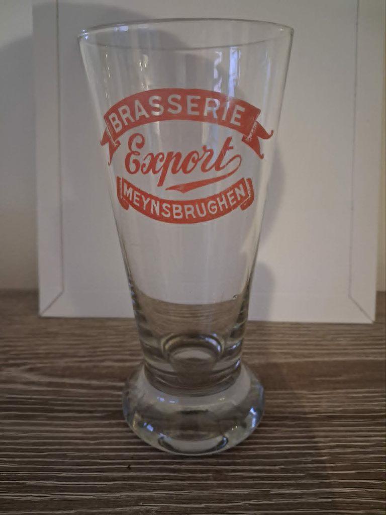 ancien verre a bière Brasserie export MEYNSBRUGHEN, Collections, Enlèvement ou Envoi