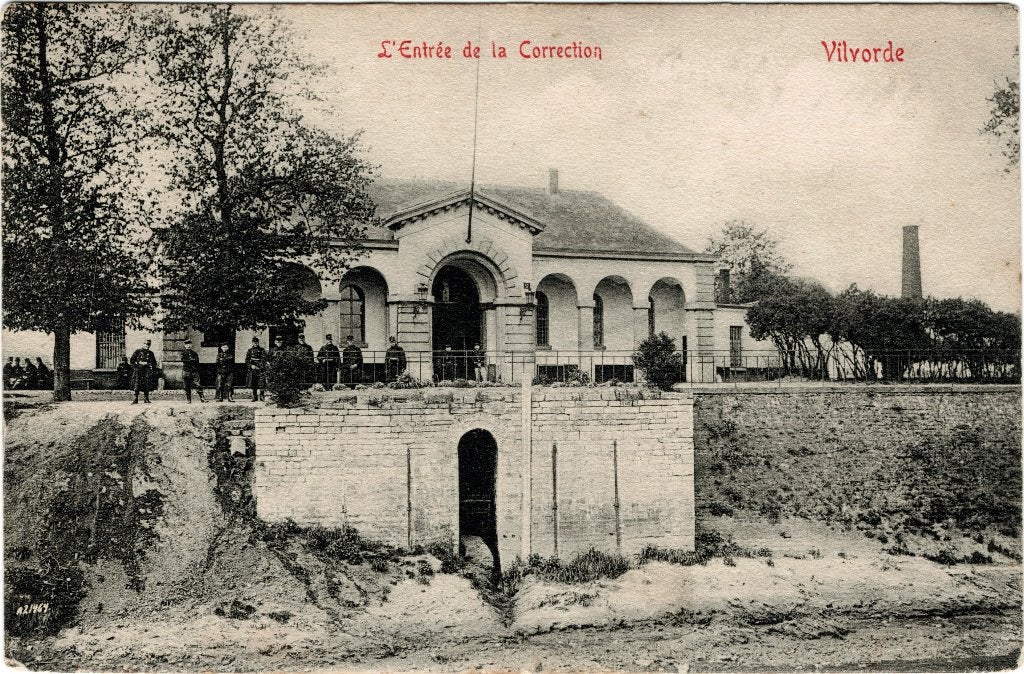 Carte postale ancienne Vilvorde Entrée de la Correction 19??, Envoi, Avant 1920, Affranchie, Brabant Flamand