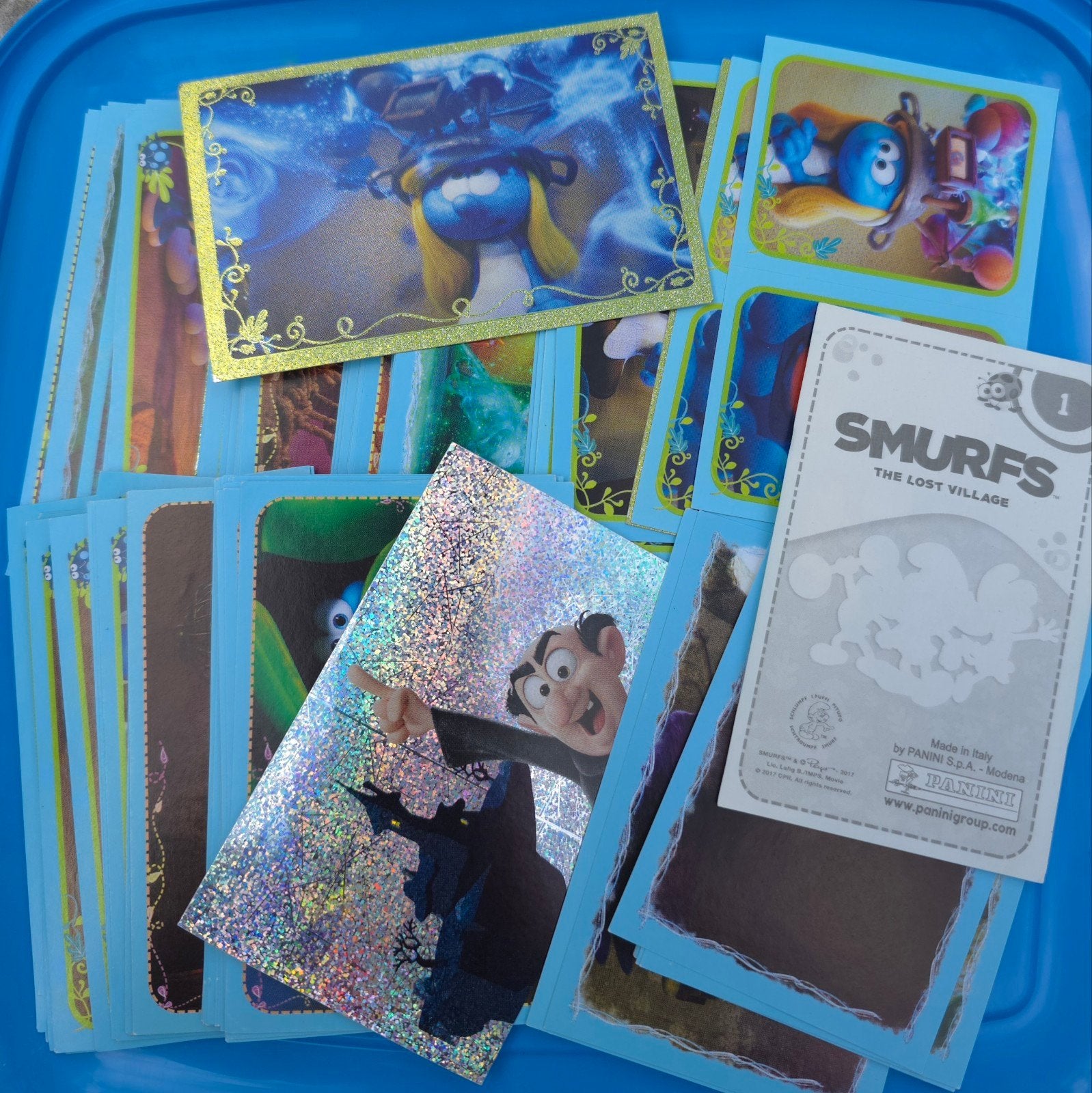 Stickers autocollants Schtroumpf Village Perdu Panini 2017, Collections, Envoi, Neuf, Différents Schtroumpfs, Autres types