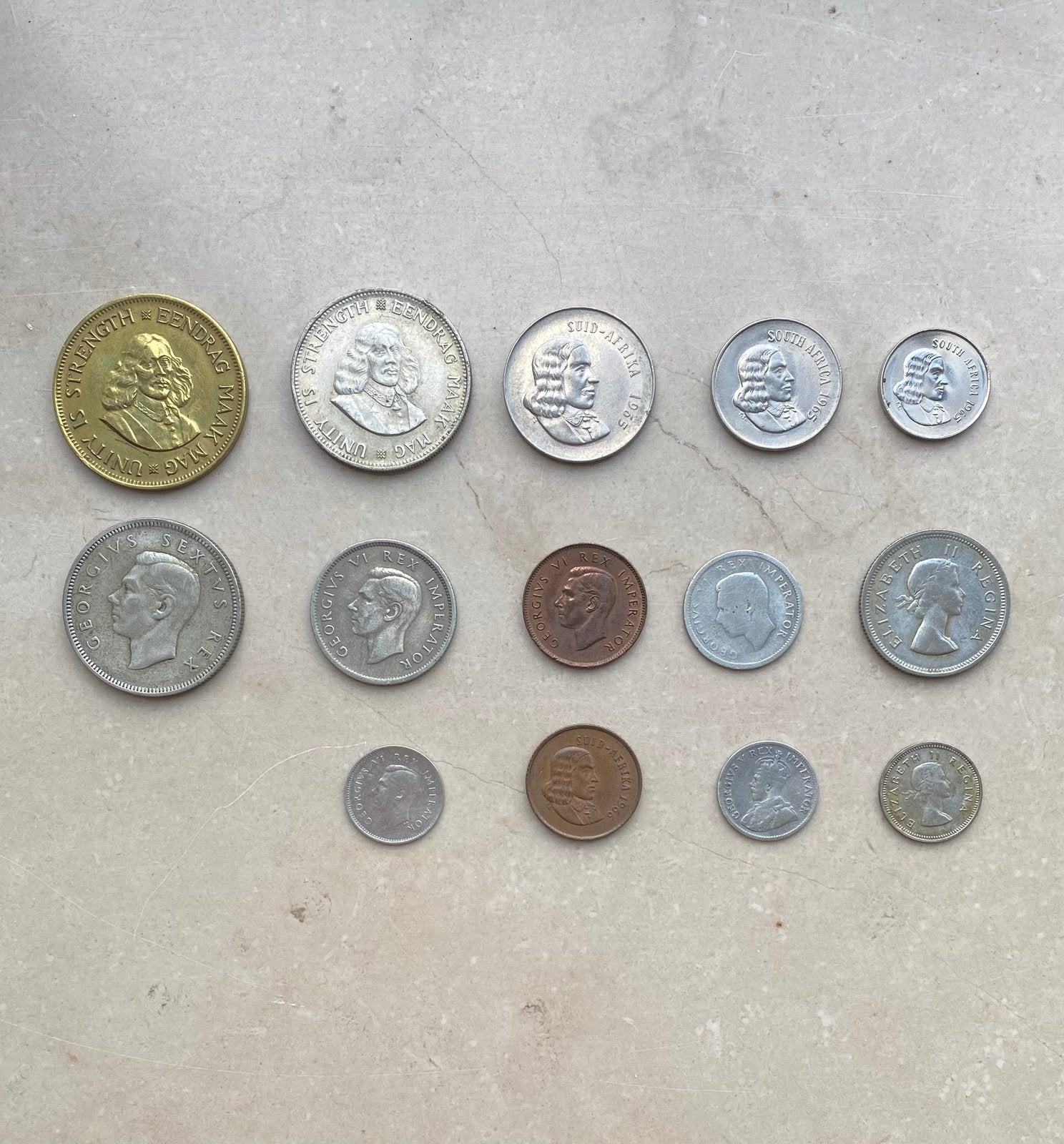 Lot pièces de monnaie anciennes Afrique du Sud /Commonwealth, Timbres & Monnaies, Monnaies | Europe | Monnaies euro, Enlèvement ou Envoi