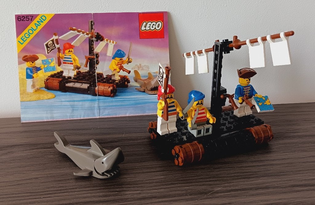 Lego 6257 Castaway's Raft, met originele handleiding, 1989, Gebruikt, Lego, Ophalen of Verzenden, LEGOLAND