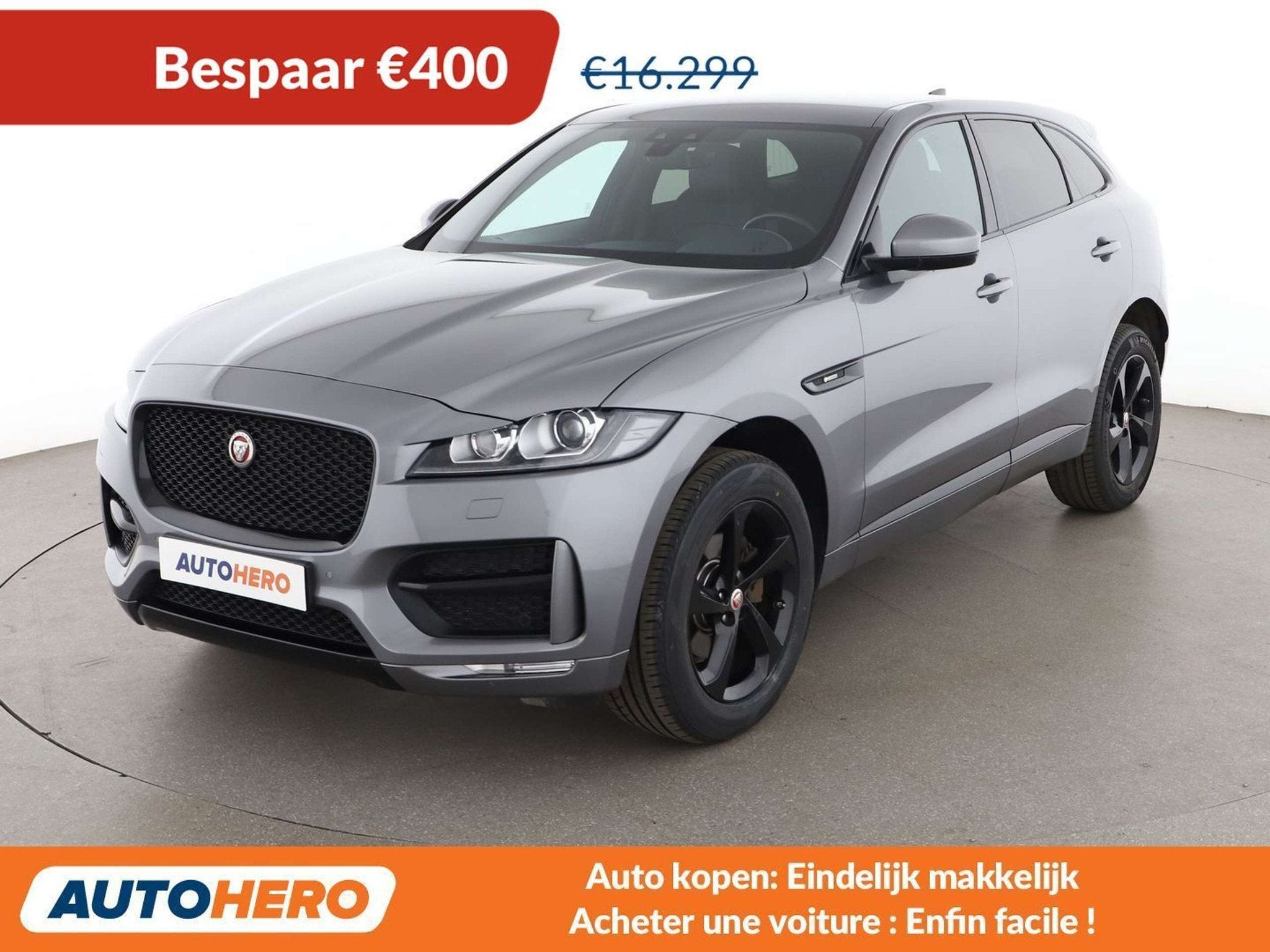 Jaguar F-Pace 20d R-Sport AWD (année de construction 2020), Autos, Jaguar, Cuir, Argent ou Gris, Achat, Euro 6