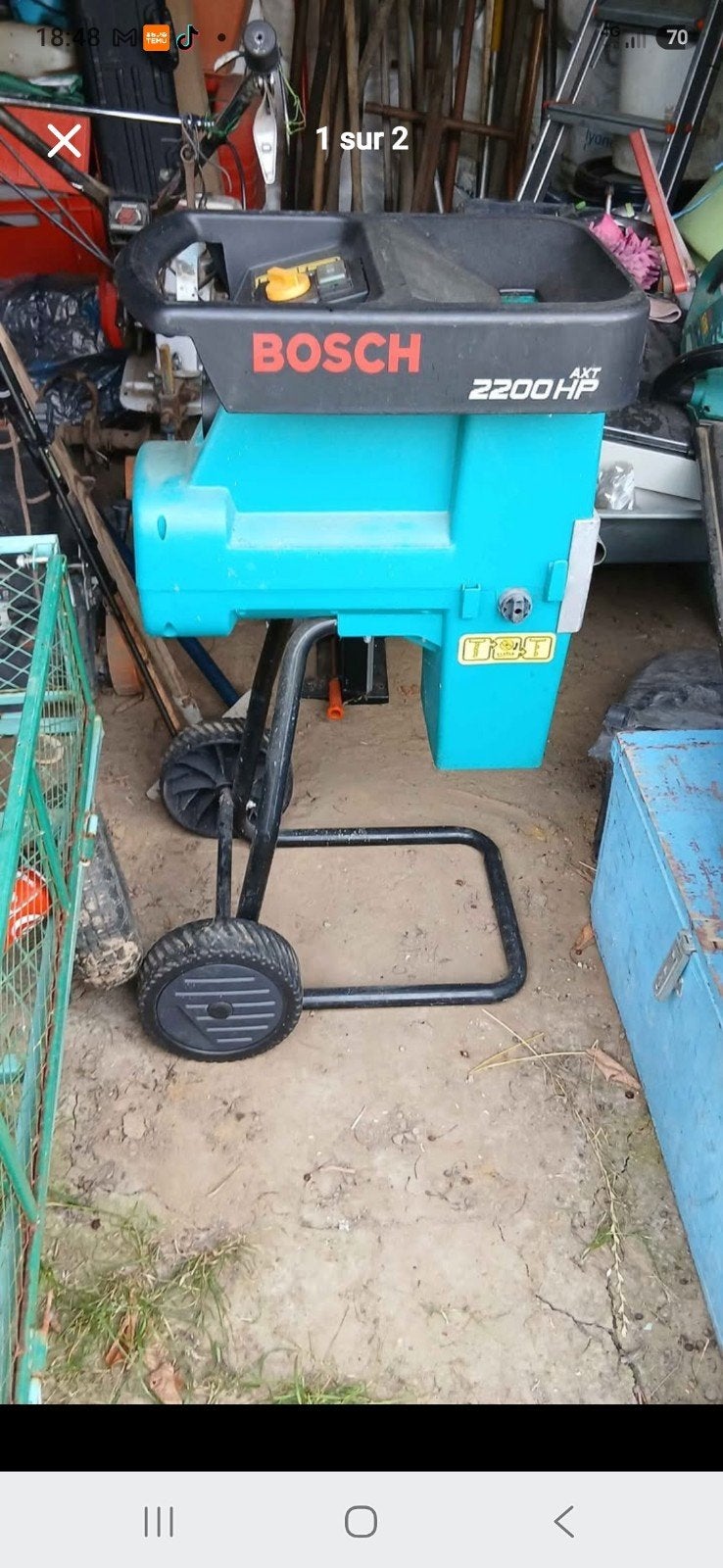 broyeur boch,  vitesse avant et arrière,  réglage du broyage, Jardin & Terrasse, Déchiqueteurs, Enlèvement, Électrique, Bosch
