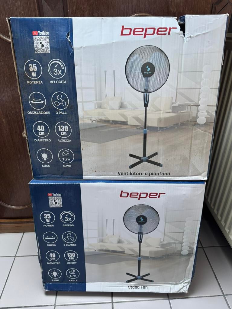 2 ventilators op voet (nieuw), Ophalen of Verzenden