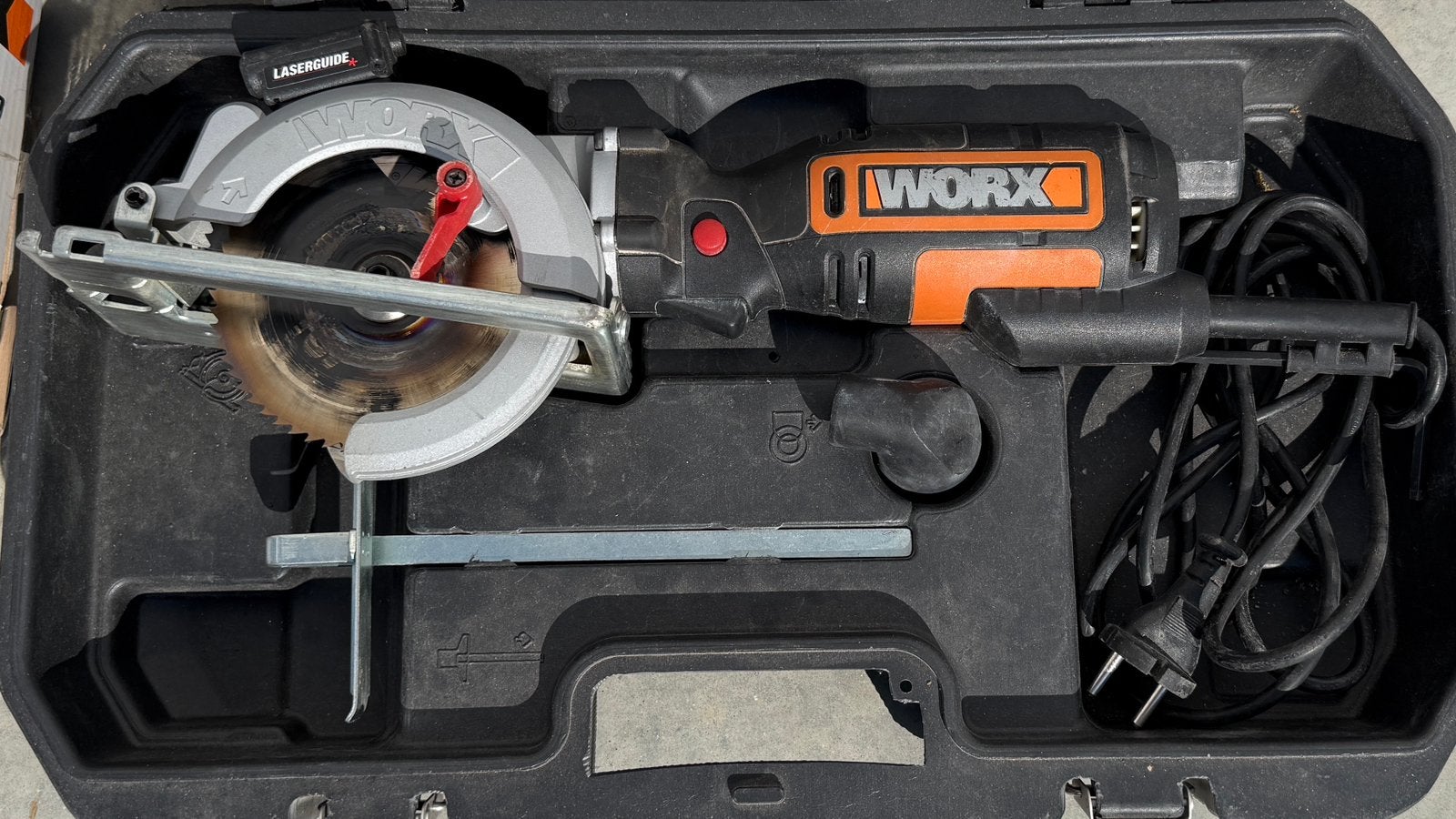 Worx cirkelzaag HandyCut XL WX427 710W, Doe-het-zelf en Bouw, Ophalen, Gebruikt