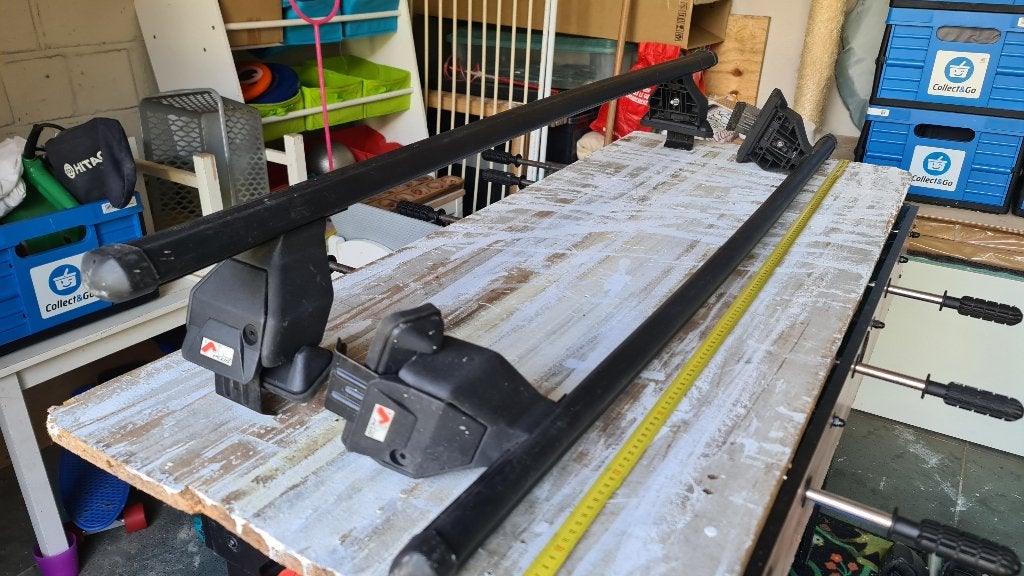 barres de toit 130 cm toit normal, Enlèvement, Comme neuf