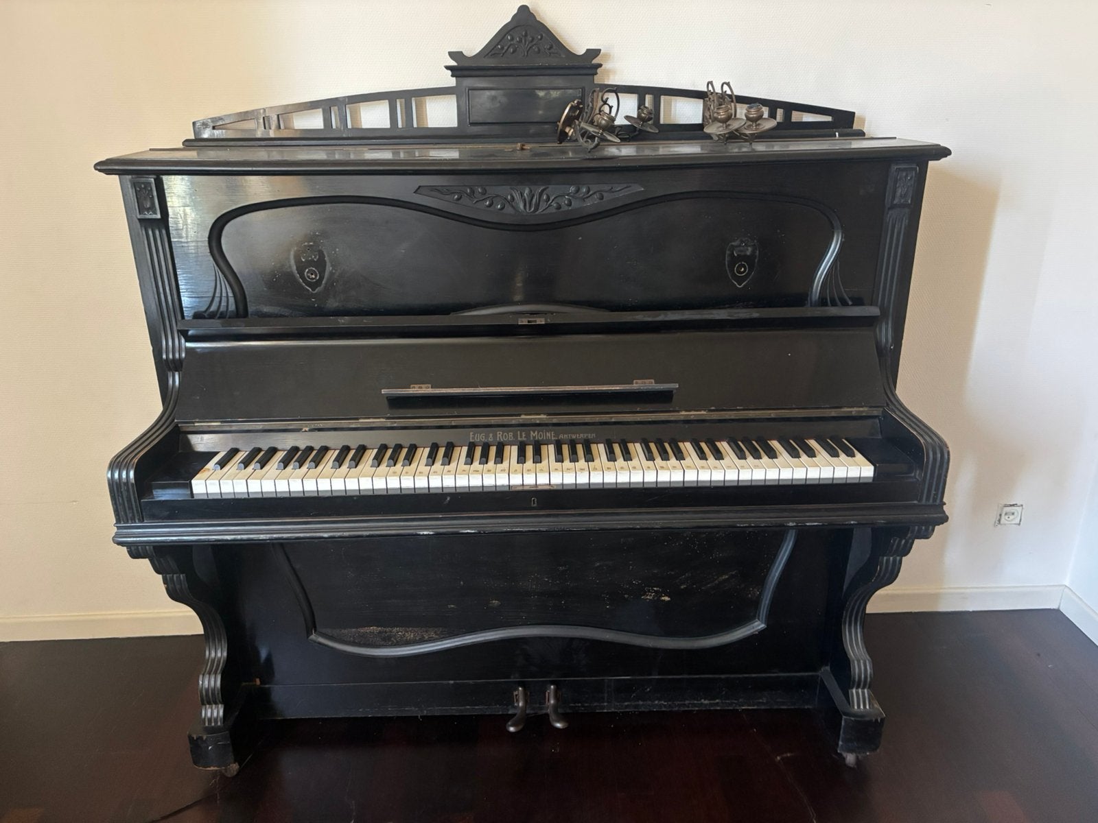Piano zwart gratis, Muziek en Instrumenten, Piano's, Ophalen, Gebruikt, Zwart, Piano