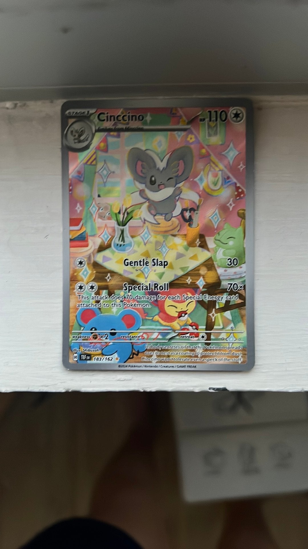 Pokémon kaarten te koop een cinccino en eevvee, Ophalen, Zo goed als nieuw