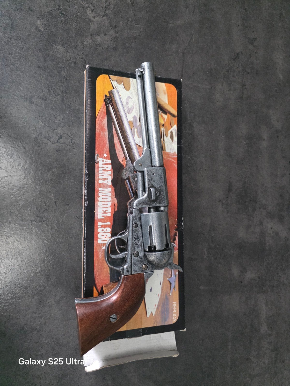 Decoratieve replica Colt Army 1860 revolver (Denix) -, Collections, Objets militaires | Général, Enlèvement