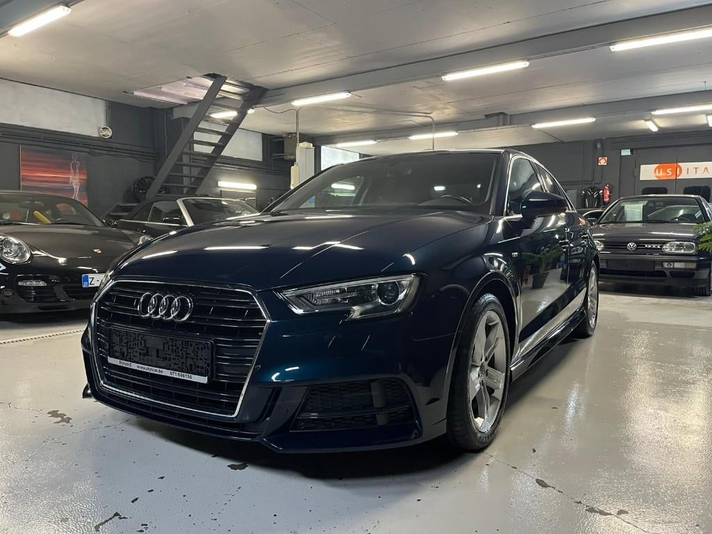 AUDI A3 **S-LINE** 12 MOIS DE GARANTIE, Auto's, Stof, Blauw, Bedrijf, Elektrische ramen