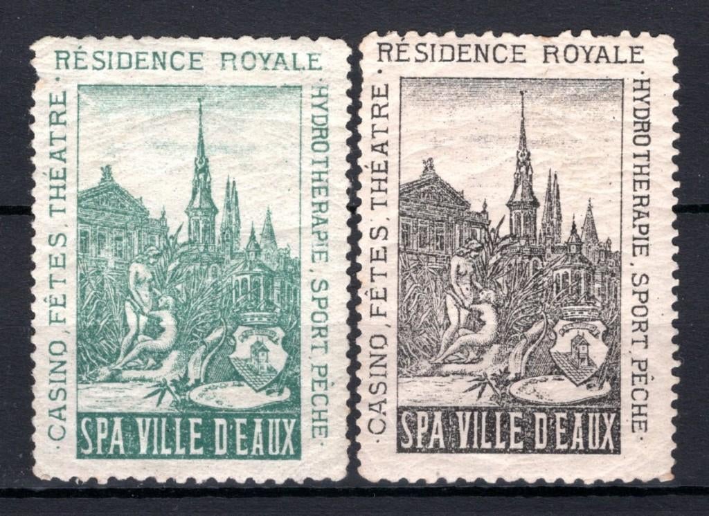 Vignet SPA Ville d'eaux MH*, Ophalen of Verzenden, Postfris, Spoor van plakker