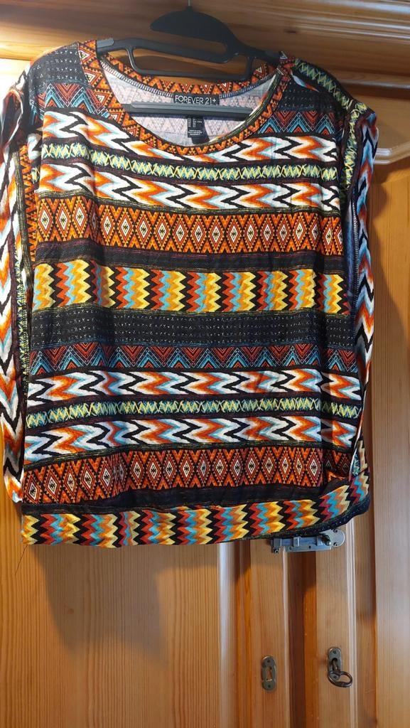 Veelkleurig hesjes shirt, Kleding | Dames, Ophalen, Maat 46/48 (XL) of groter