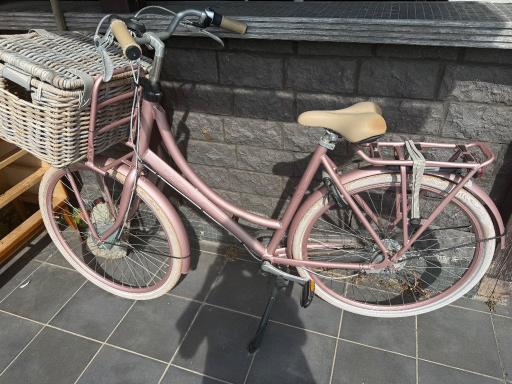 Batavus diva roze damesfiets, Vitesses, Frein sur jante, Batavus, 53 à 56 cm
