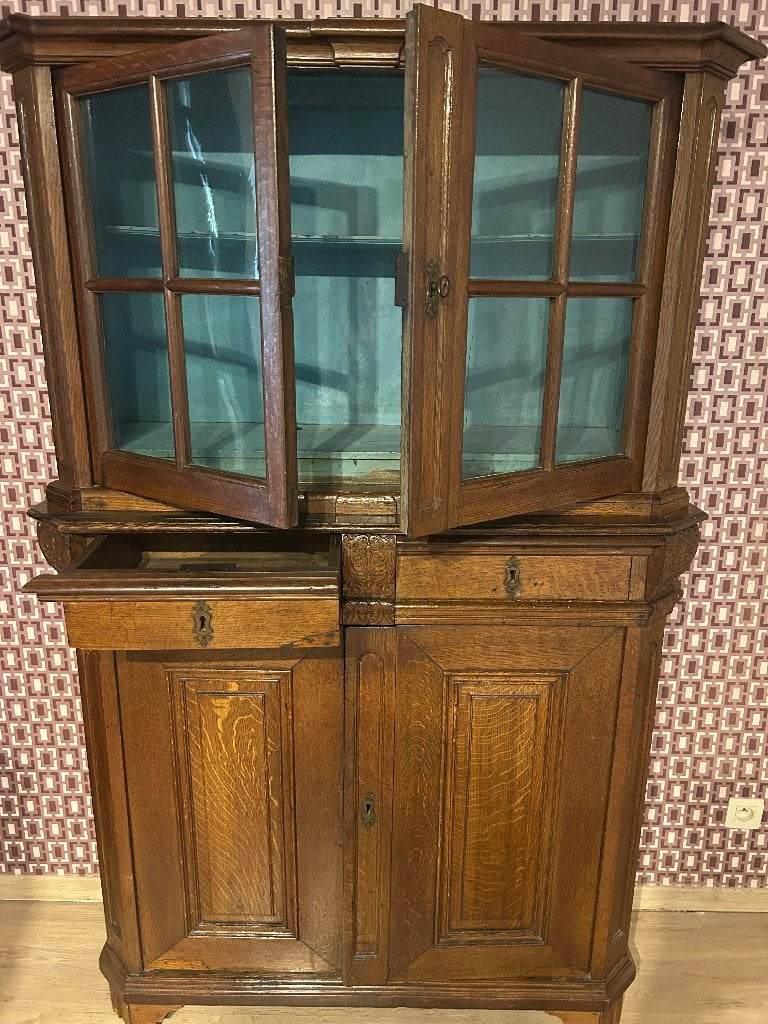 17eeuw Luikse vitrine kast, Ophalen of Verzenden