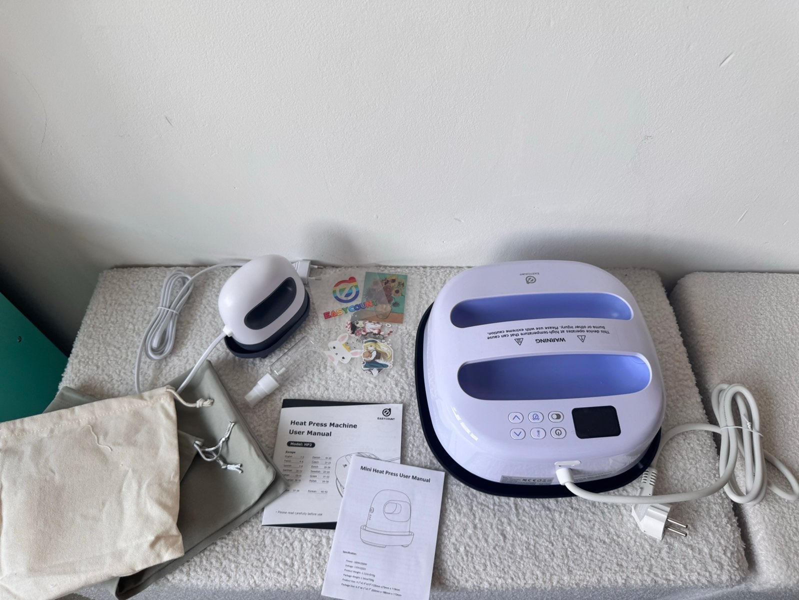 EasyCount HP2 Heat Press + Mini Heat Press | Nieuw, Electroménager, Aspirateurs, Neuf, Enlèvement