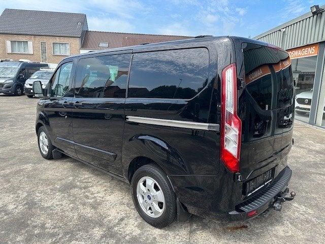 Ford Transit Custom,2.0cdti,101.046km,dubbcab,6plts,Btwaftr, 1995 cc, Zwart, Bedrijf, Diesel