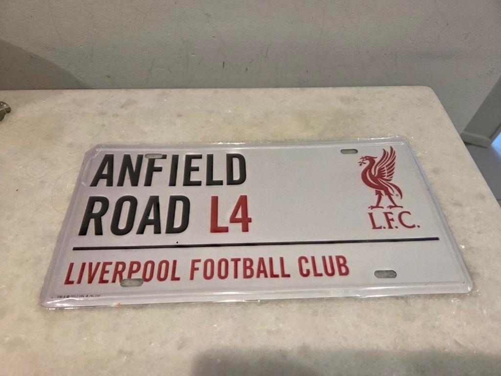 Liverpool FC “Anfield Road L4” Metalen Wandbord – Nieuw – 30, Huis en Inrichting, Woonaccessoires | Memoborden, Ophalen of Verzenden