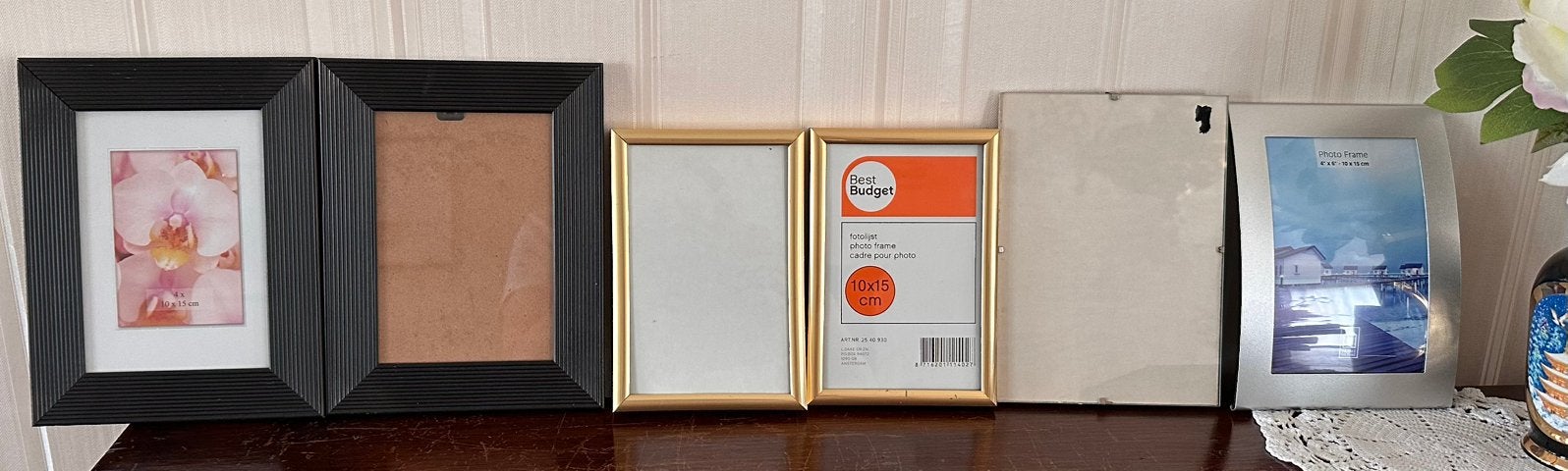6 fotokaders 10x15, Huis en Inrichting, Ophalen, Zo goed als nieuw, 10 cm, 15 cm