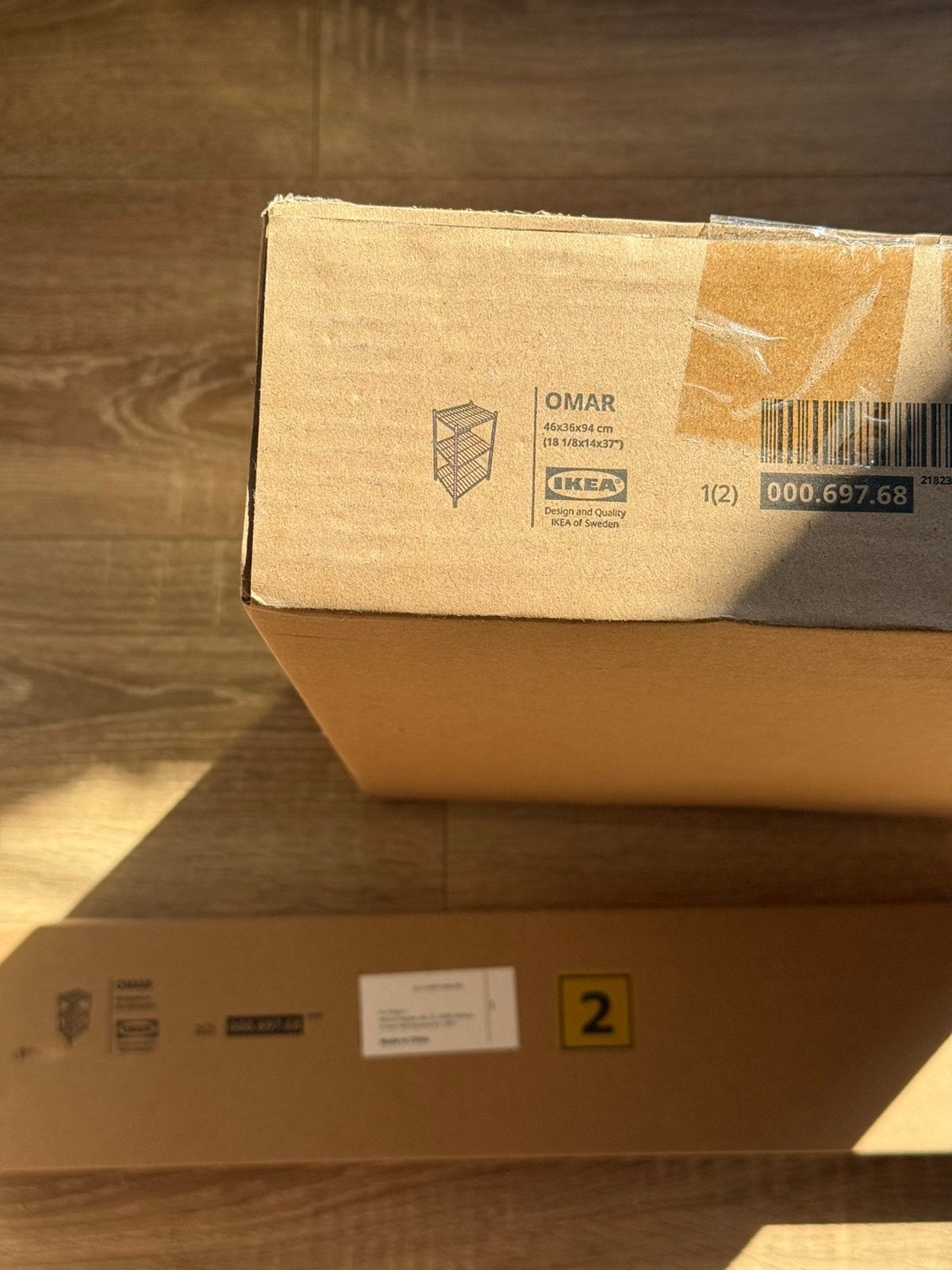 IKEA OMAR Stellingkast (verzinkt, 46x36x94 cm) nieuw in doos, Huis en Inrichting, Ophalen of Verzenden, Nieuw