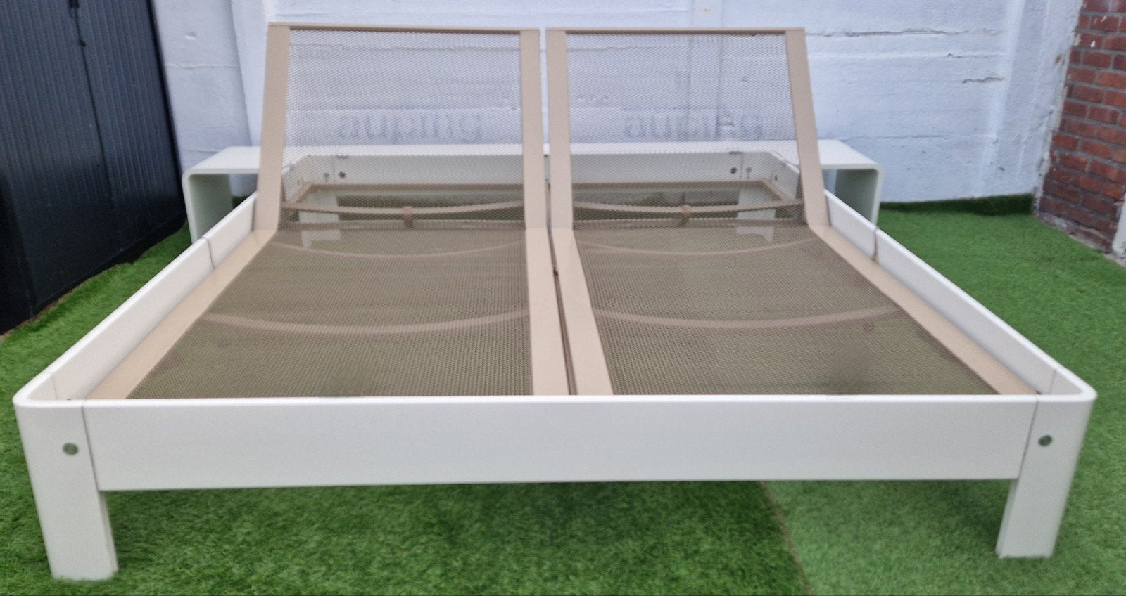 Auping Auronde Bed 180x200cm met Achterelement en Tafeltjes, Ophalen of Verzenden, Auping