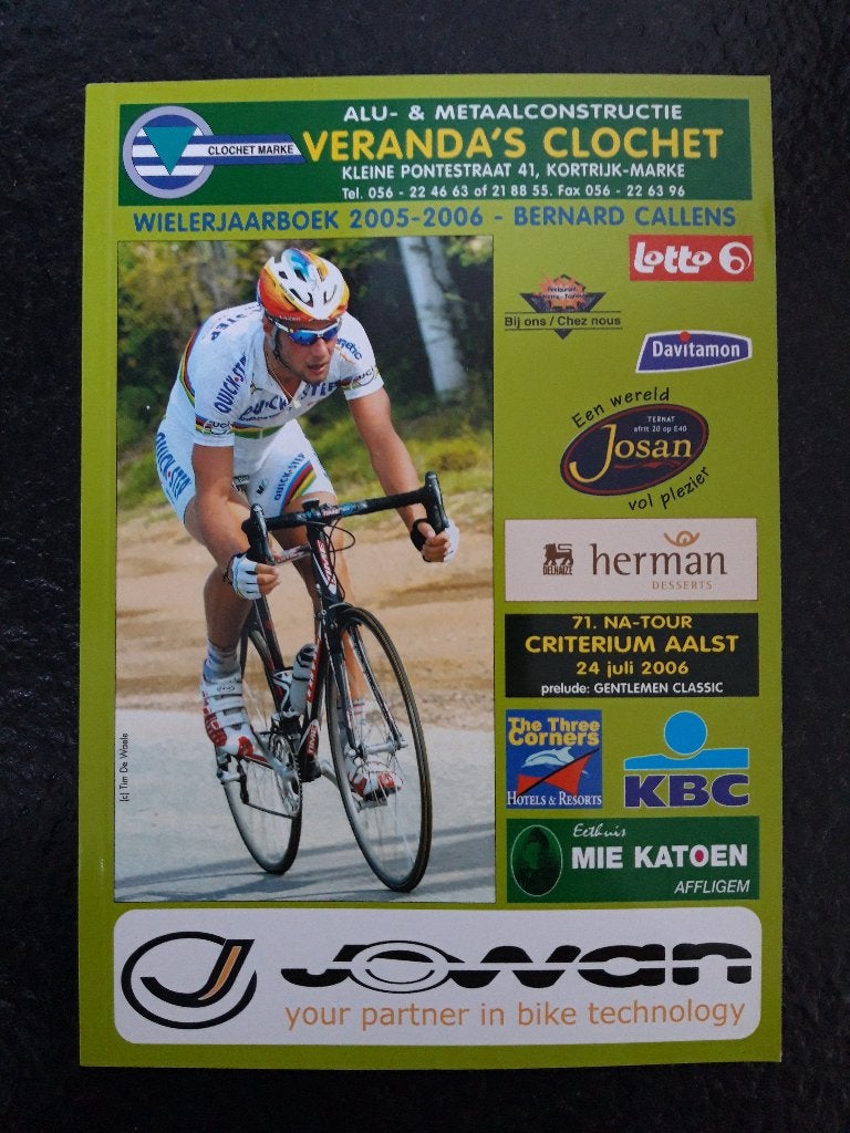 Wielerjaarboek 2005-2006 (cover Tom Boonen) + 2 gratis, Boeken, Verzenden, Nieuw, Lopen en Fietsen, Bernard Callens