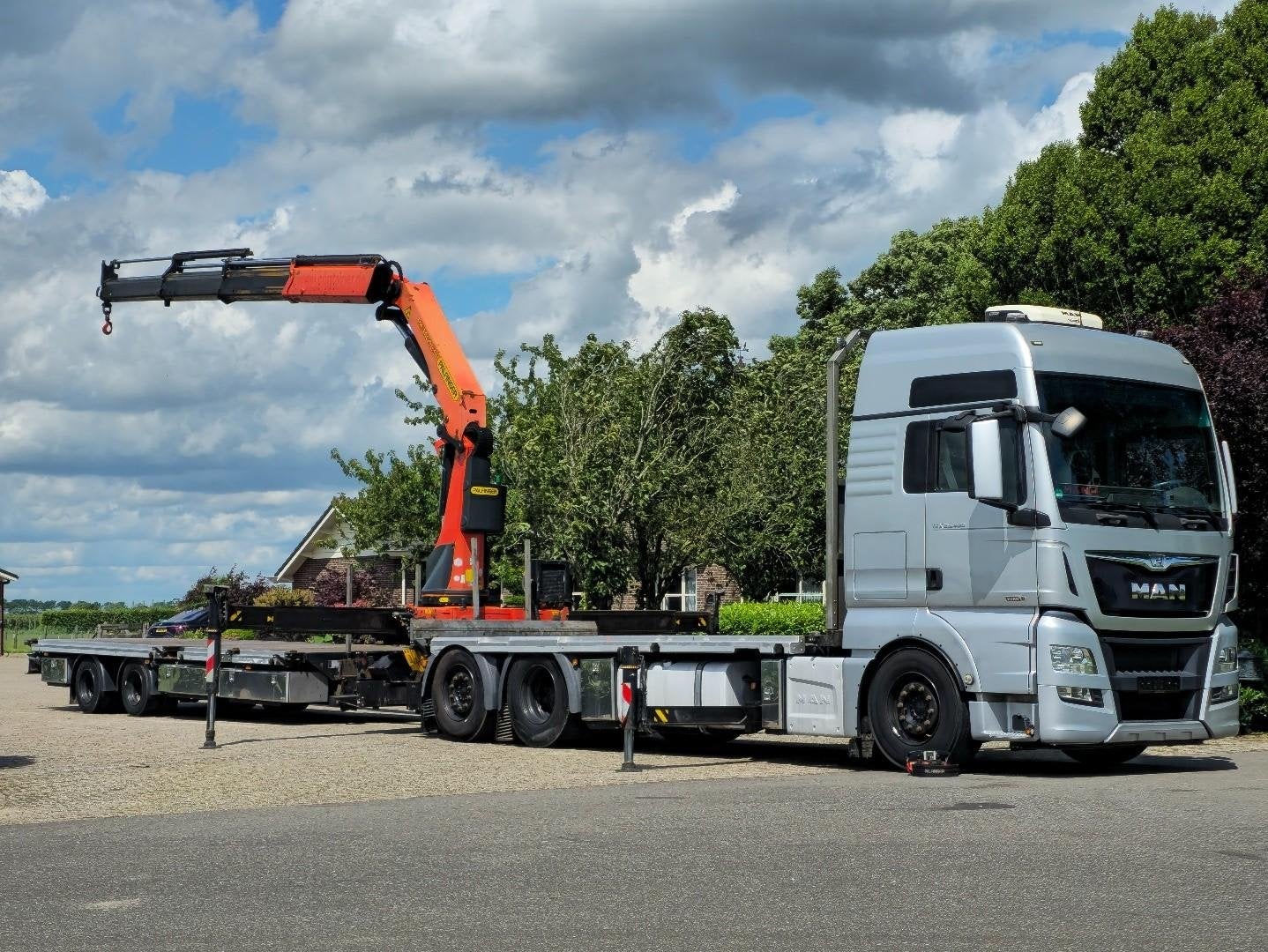 MAN TGX 26.400 CAMION-GRUE 34002 34tm PALFINGER ! EURO6 ! DK, Argent ou Gris, Achat, Euro 6, Entreprise