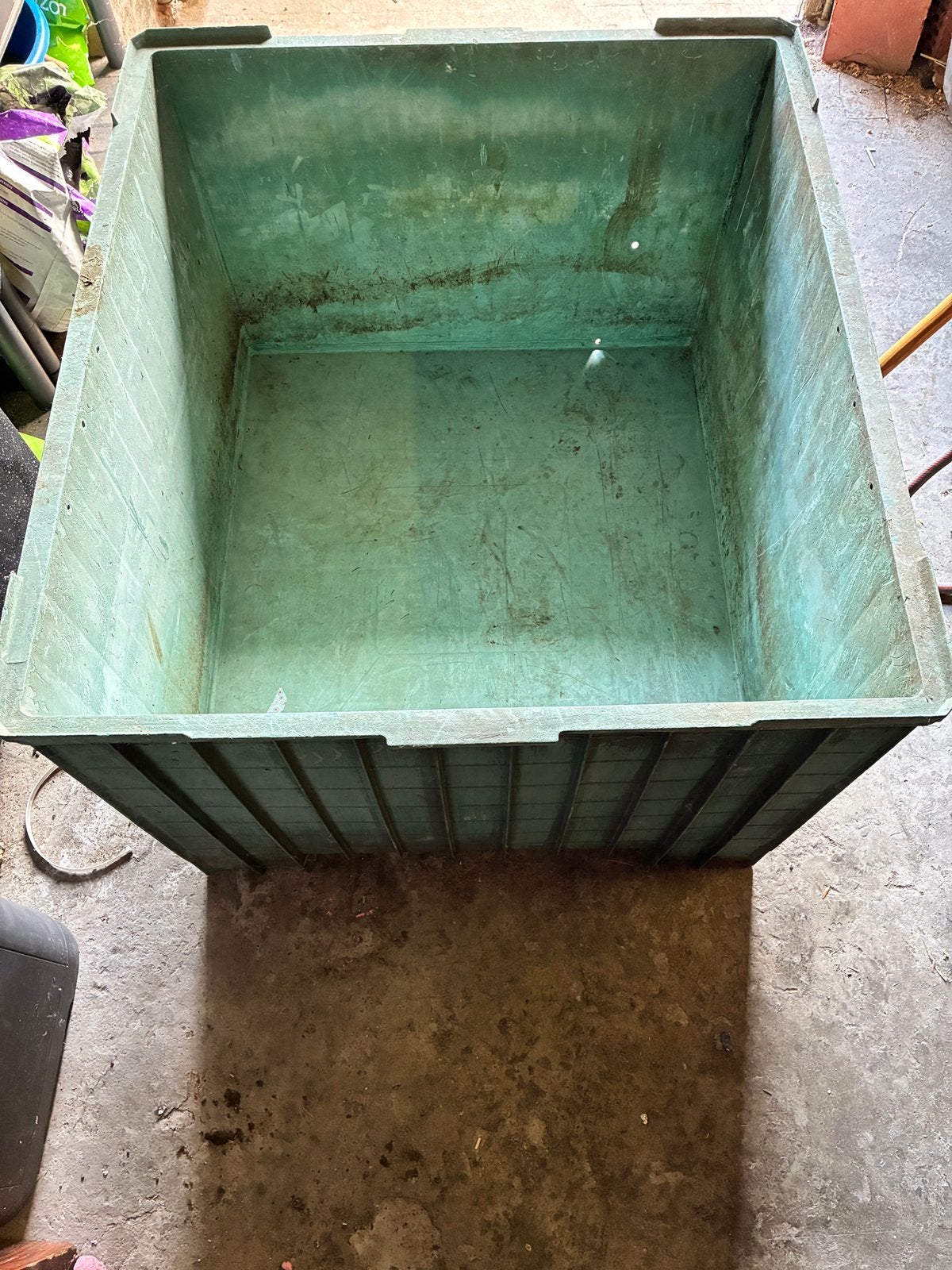 Plastic palletbox / pallox / opslagbak / quarantainebak, Tuin en Terras, Vijvers, Ophalen, Gebruikt