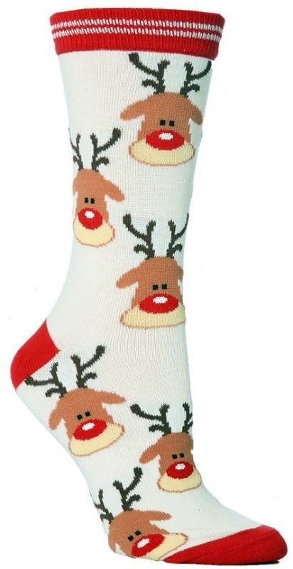 Sokken kerst rendieren 38-45, Ophalen of Verzenden, Nieuw, Wit, Sokken en Kniesokken