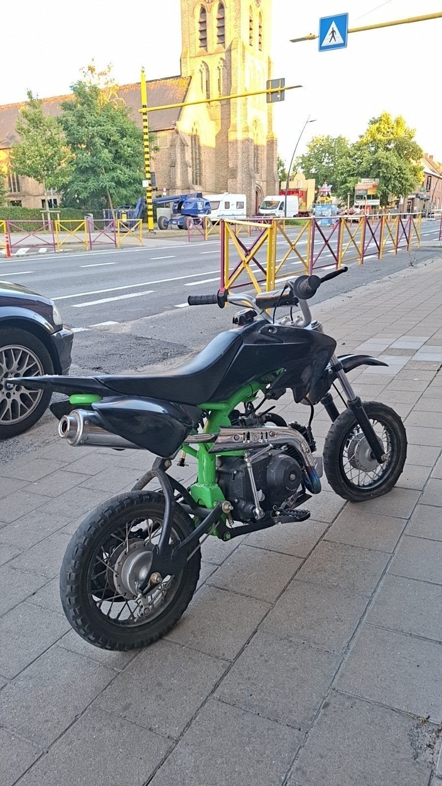 Pitbike 72cc goede staat!!, Fietsen en Brommers, Minibikes, Midibikes en Pitbikes, Ophalen, 72 cc, Trommelrem, Pitbike