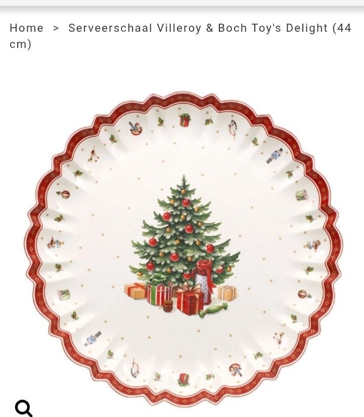 Grote kerstschotel villeroy & boch, Divers, Enlèvement, Neuf