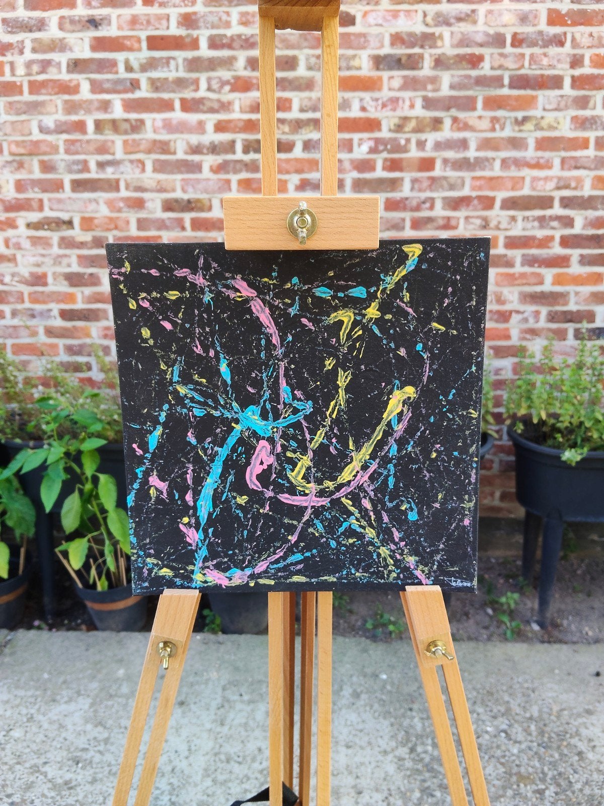 zelfgemaakt schilderij, Ophalen