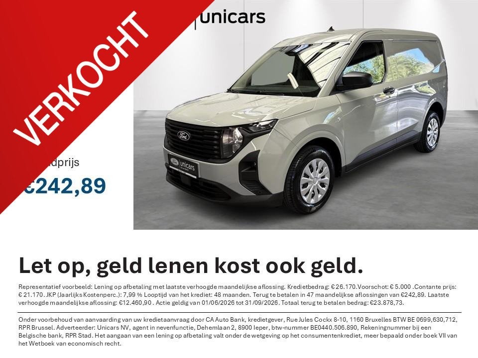 Ford Transit Courier 1.0 EcoBoost 73kW Trend, Autos, Neuf, Achat, 4 portes, Entreprise