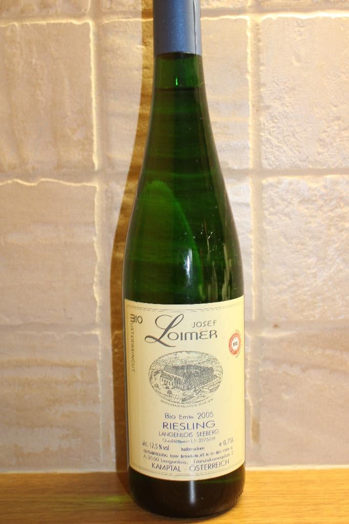 Josef Loimer 2005 riesling Bio Kamptal Autriche, Autres régions, Pleine, Comme neuf, Vin blanc