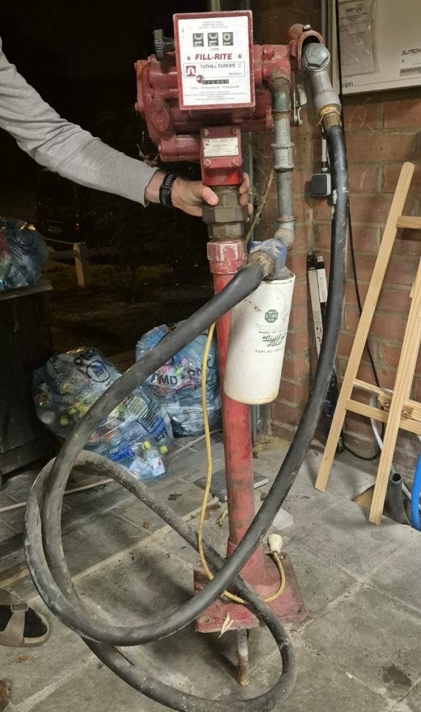 Pompe à carburant Fill-Rite / Tuthill sur pied - vintage, Enlèvement, Utilisé