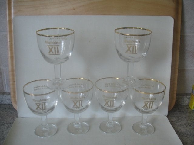 Proefglaasjes Westvleteren XII aan € 3,50 per glas., Verzamelen, Biermerken, Ophalen of Verzenden, Zo goed als nieuw, Glas of Glazen