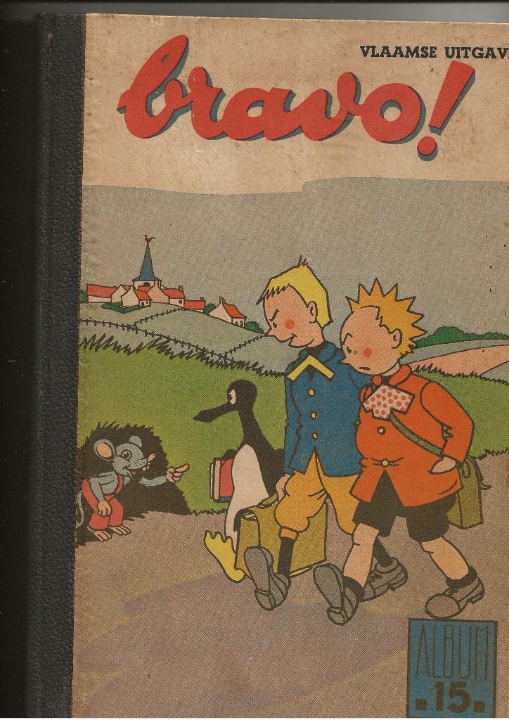 Bravo ! bundeling 15 Vlaamse uitgave 1949, Boeken, Eén stripboek, Ophalen of Verzenden, Zo goed als nieuw