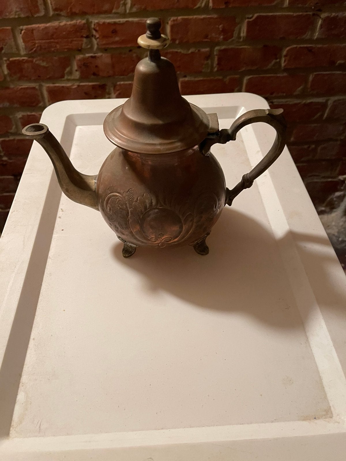 Koperen theekan uit Morocco, Verzenden, Koper