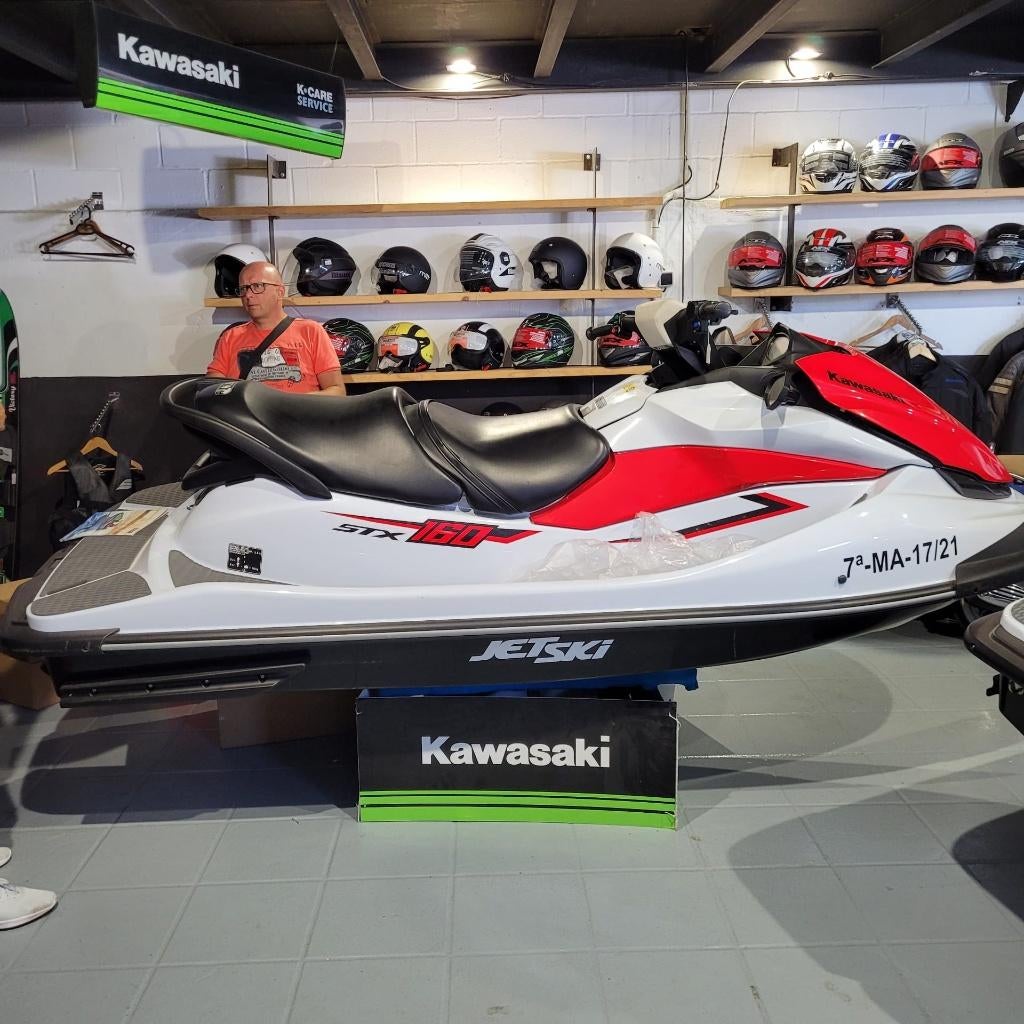 JETSKY KAWASAKI STX160 et TRAILER, Enlèvement, Utilisé, Essence, 120 à 200 ch