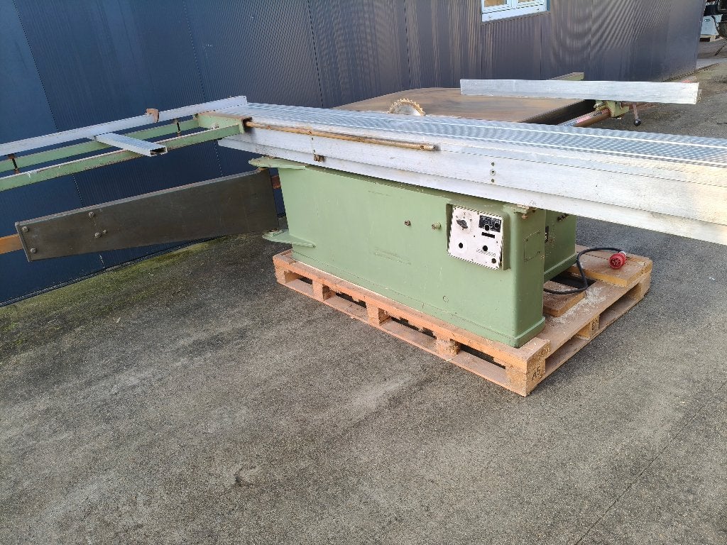 paneelzaag /formaatzaag panhans met voorritser, Doe-het-zelf en Bouw, Gereedschap | Zaagmachines, Ophalen, Gebruikt