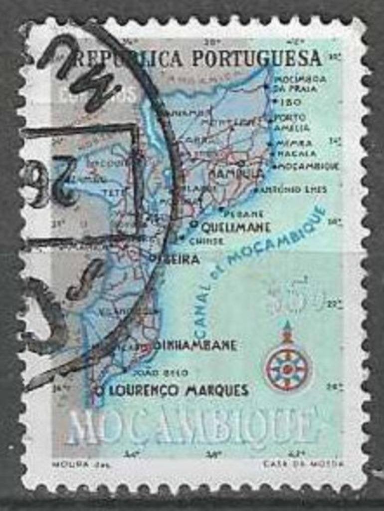 Mozambique 1954 - Yvert 444 - Portugese provincie (ST), Verzenden, Gestempeld