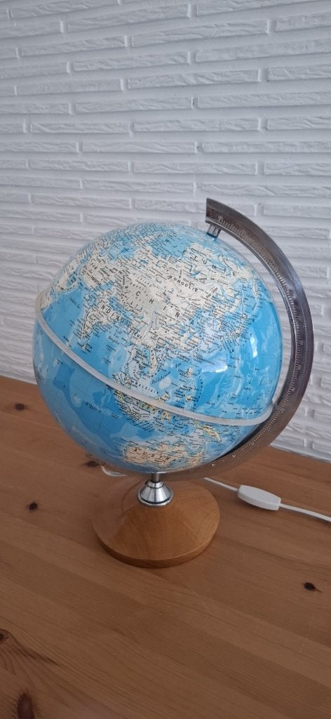 Wereldbol met verlichting, Ophalen, Educatief, Gebruikt, 35 cm