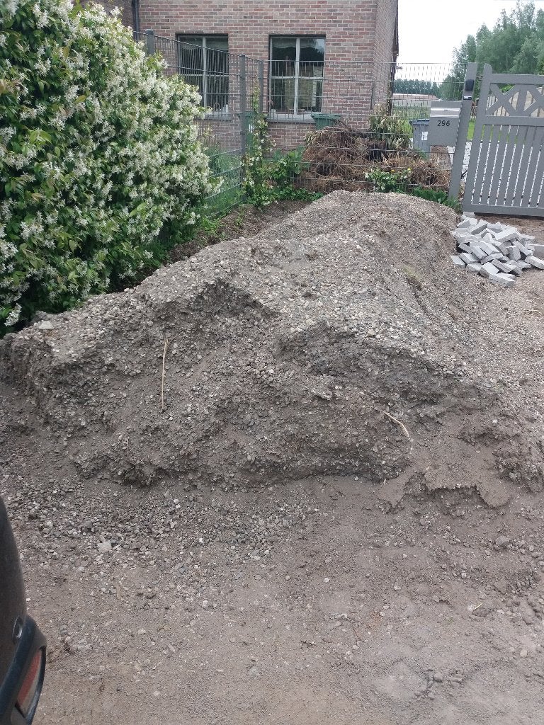 grind of fijne steenslag, Tuin en Terras, Grind, Keien en Split, Gebruikt, Grind, Grijs, Graniet, Ophalen