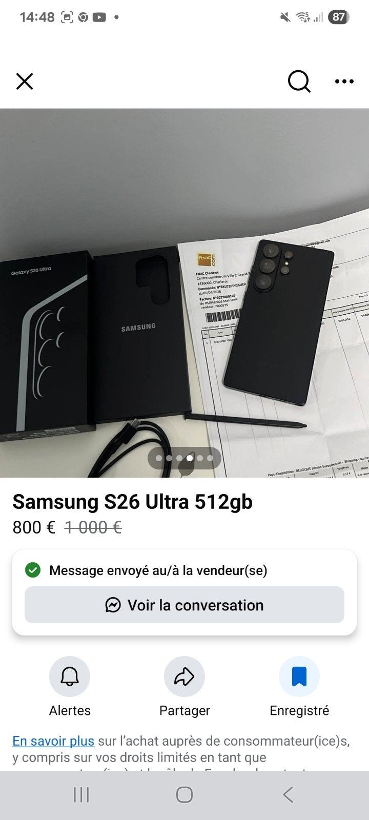 Samsung Galaxy S26 Ultra 512 GB, Ophalen
