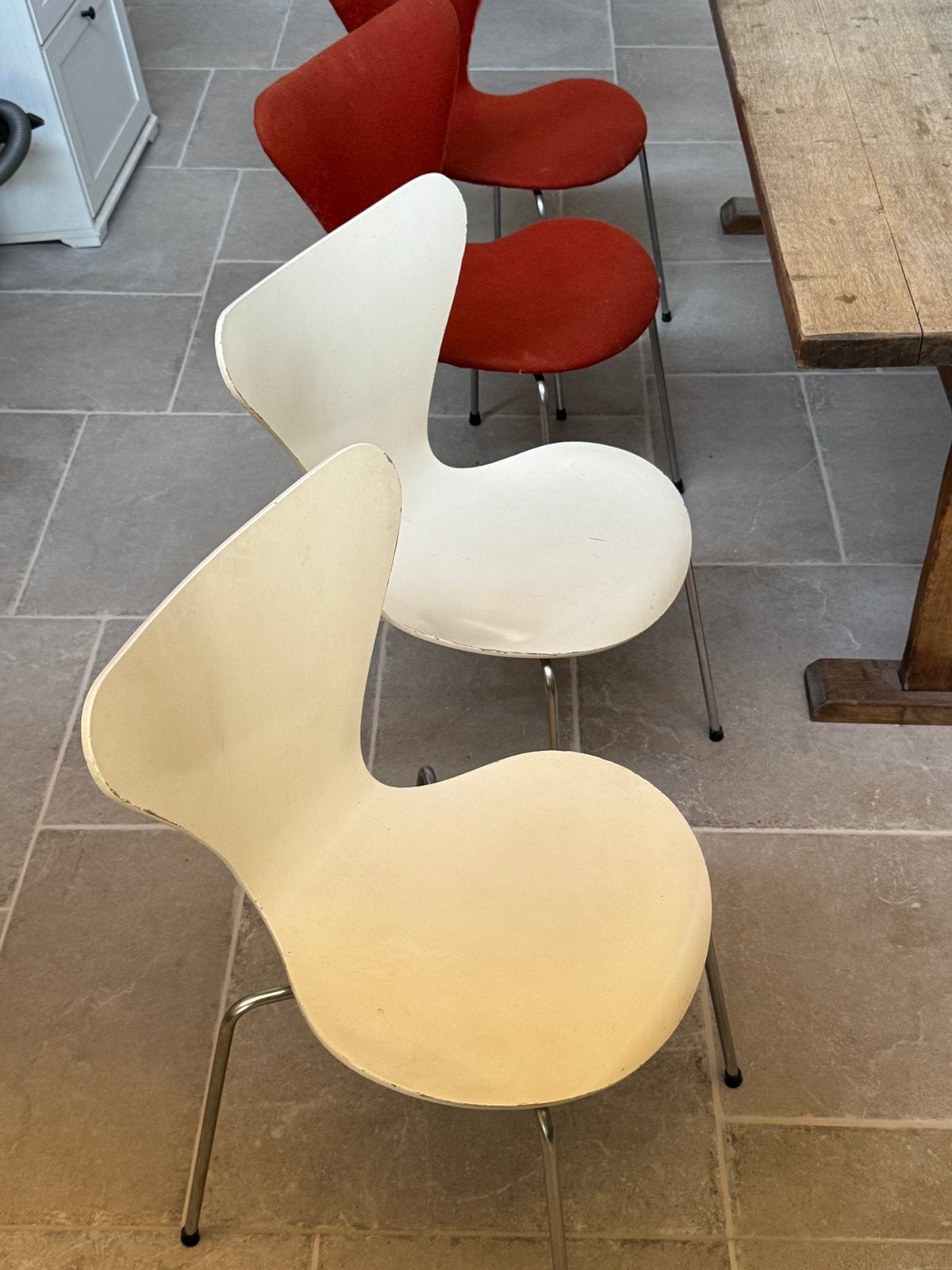 7 originele Fritz Hansen Series 7 – Arne Jacobsen – vintage, Ophalen, Overige materialen, Gebruikt, Overige kleuren