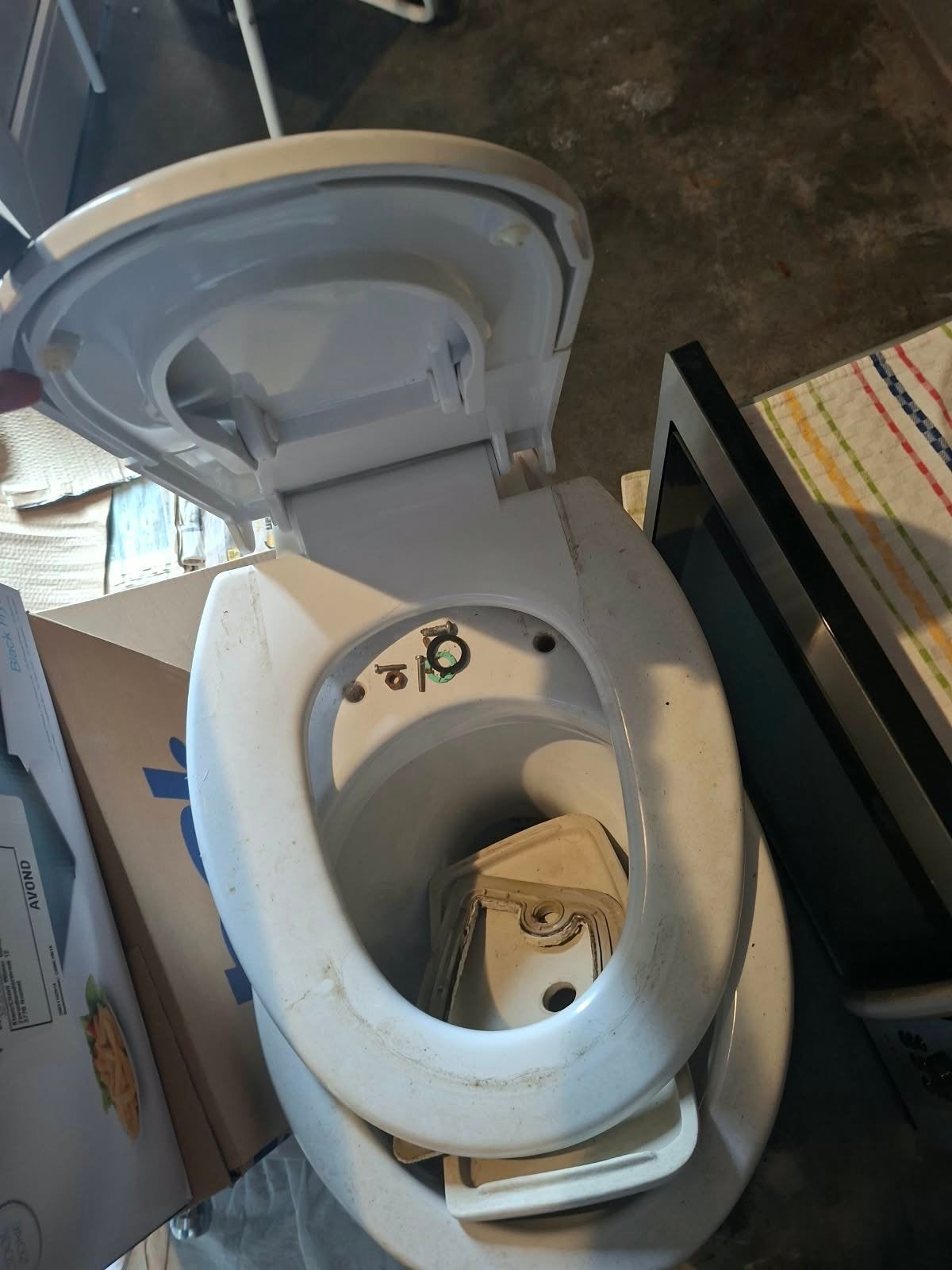 Wandcloset / Hangtoilet met Geïntegreerde Familie WC-bril &, Bricolage & Construction, Sanitaire, Enlèvement ou Envoi, Utilisé