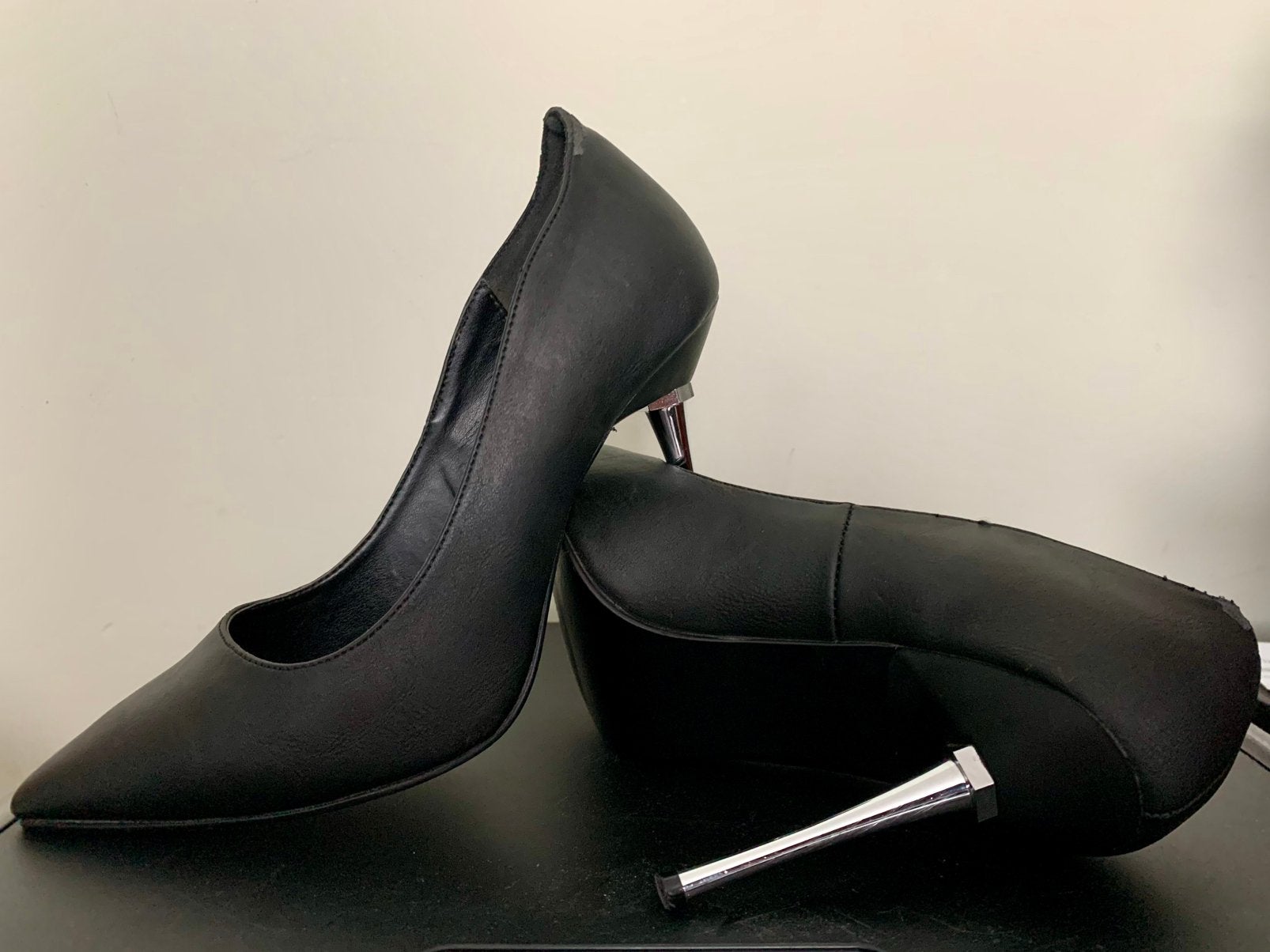 Escarpins Pleaser hauts talons metal cuir, Enlèvement ou Envoi, Comme neuf