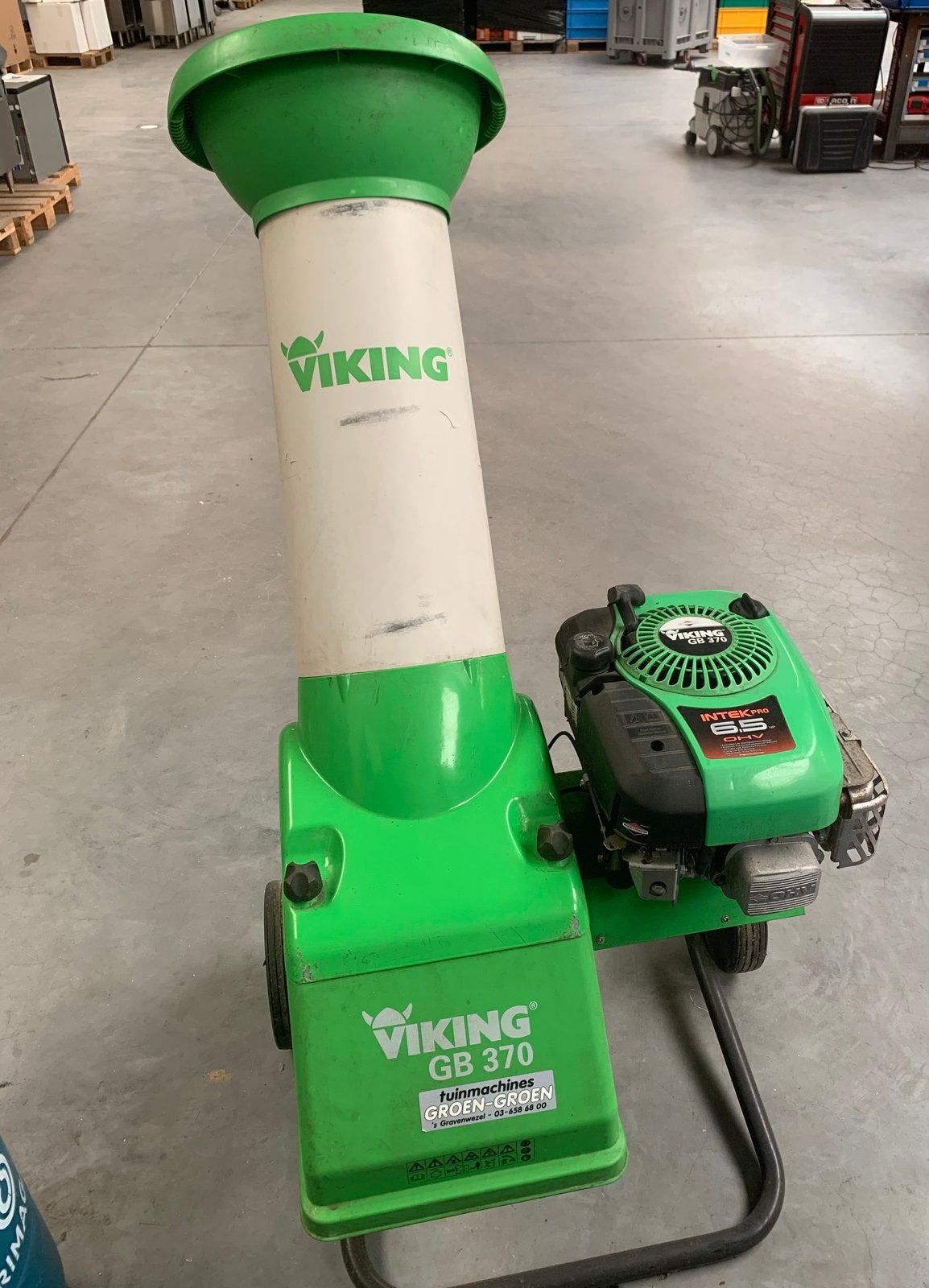 Viking GB 370 Benzine Hakselaar / Takkenversnipperaar, Tuin en Terras, Hakselaars, Gebruikt, Benzine, Ophalen